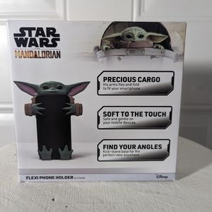 Star Wars The Mandalorian Baby Yoda Flexi Phone Holder & Stand New In Box